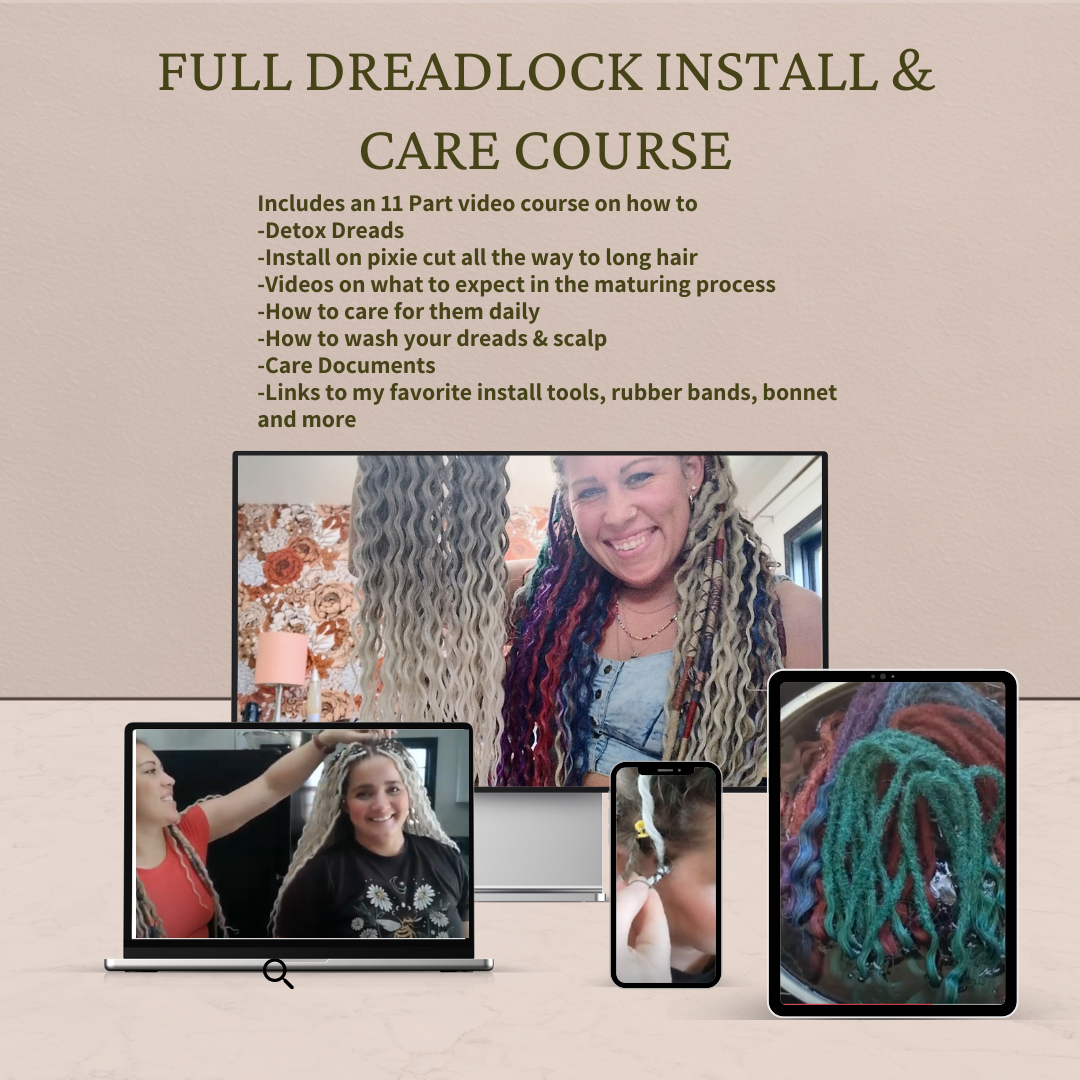 🎁 Dreadlock Install & Care Course (100% off)