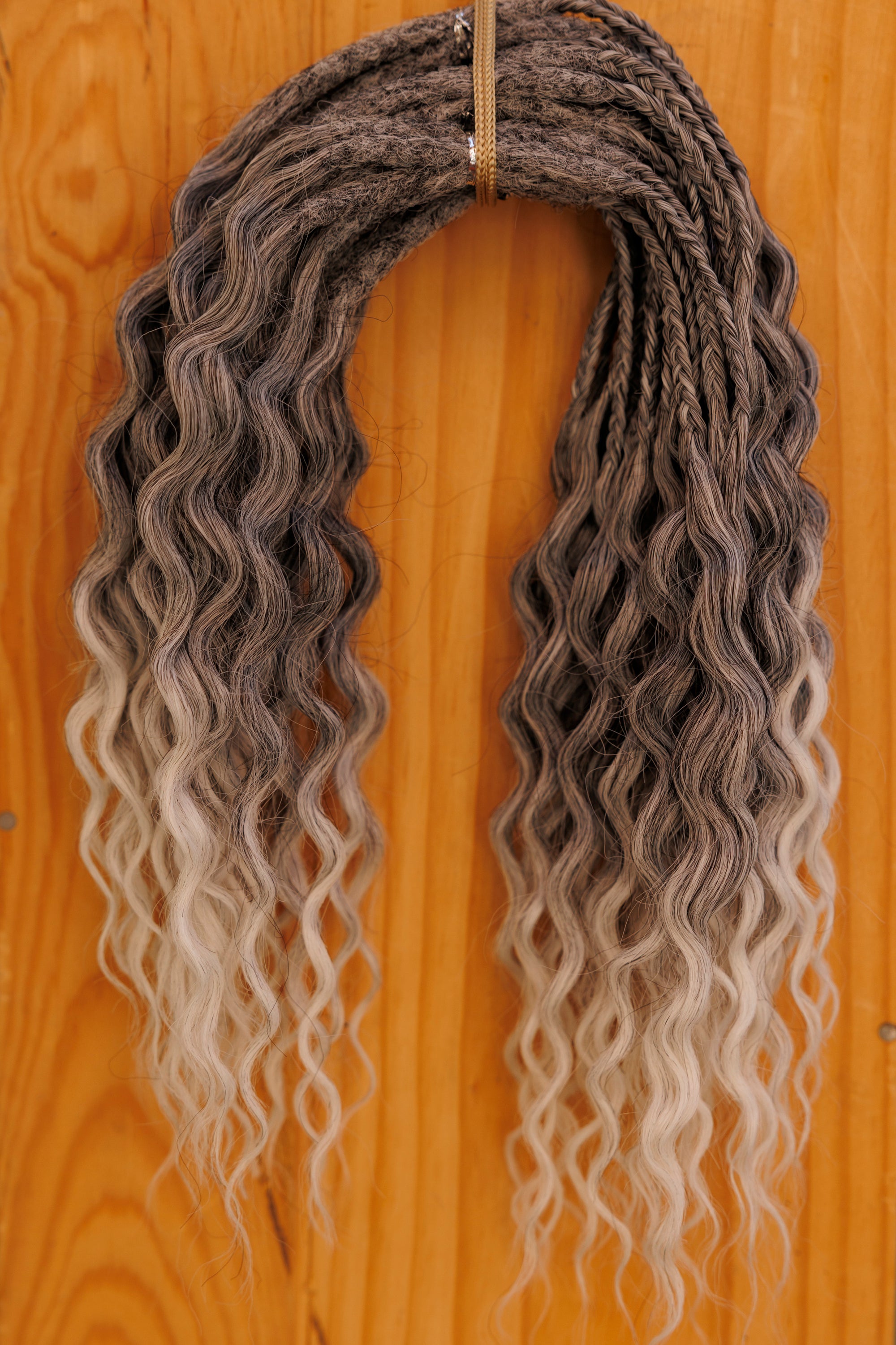 Salt & Pepper - SHORT Dreadlock Bundle of 5