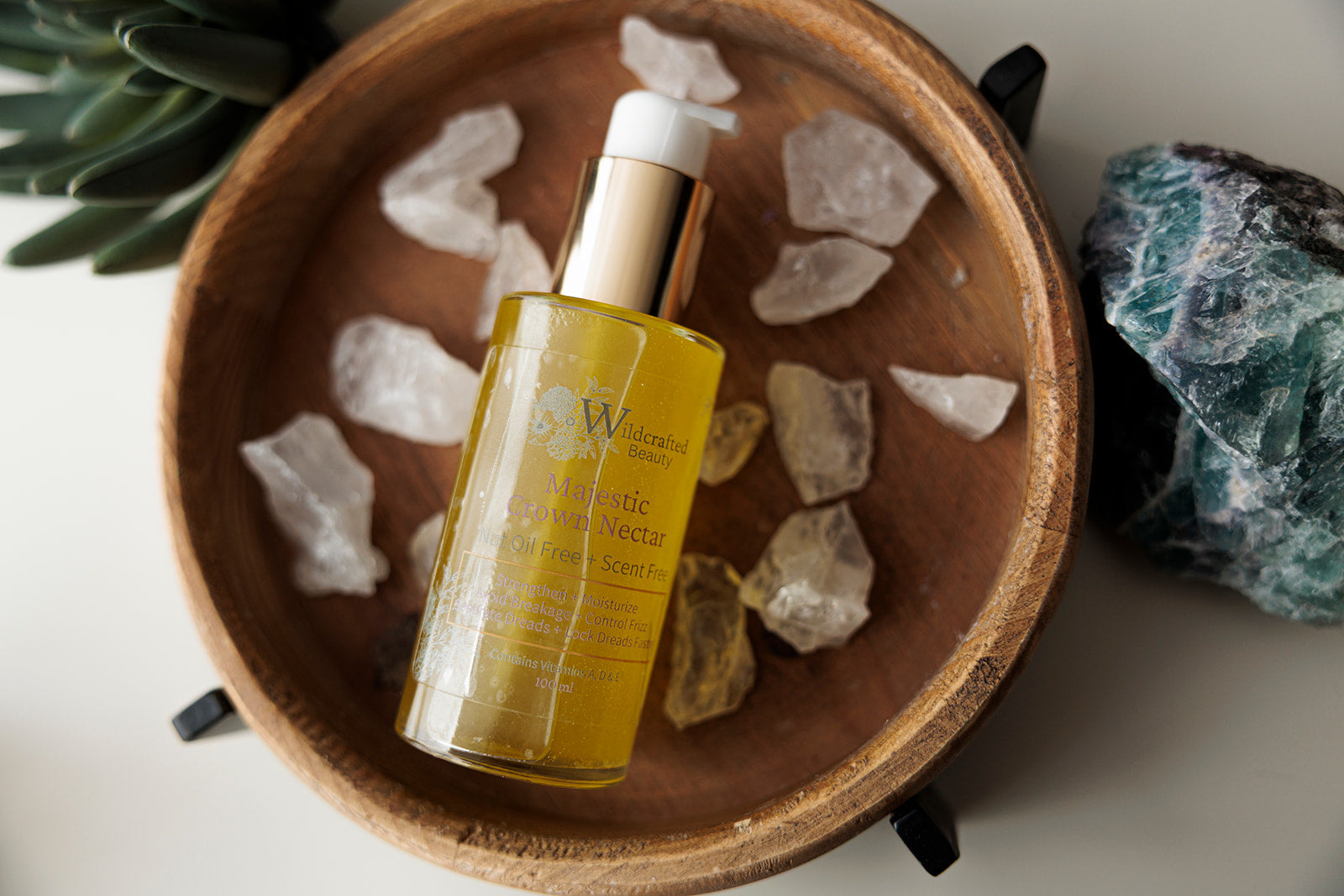 Majestic Crown Nectar® (Scent Free, Nut oil Free)  - Moisturize, Tame Frizz, Strengthen